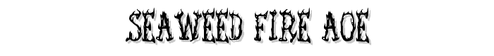 Seaweed Fire AOE font
